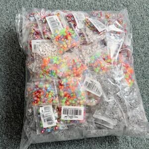 HUGE LOT - 20,400 pcs Assorted Color Alphabet Letter Acrylic Jewelry Craft Beads